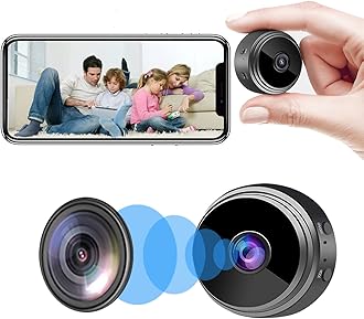Small Camera for Spying WiF Hidden Camera Secret Room Camera Mini Spy Camera Home Security House Video Recording Remote View Phone App Control