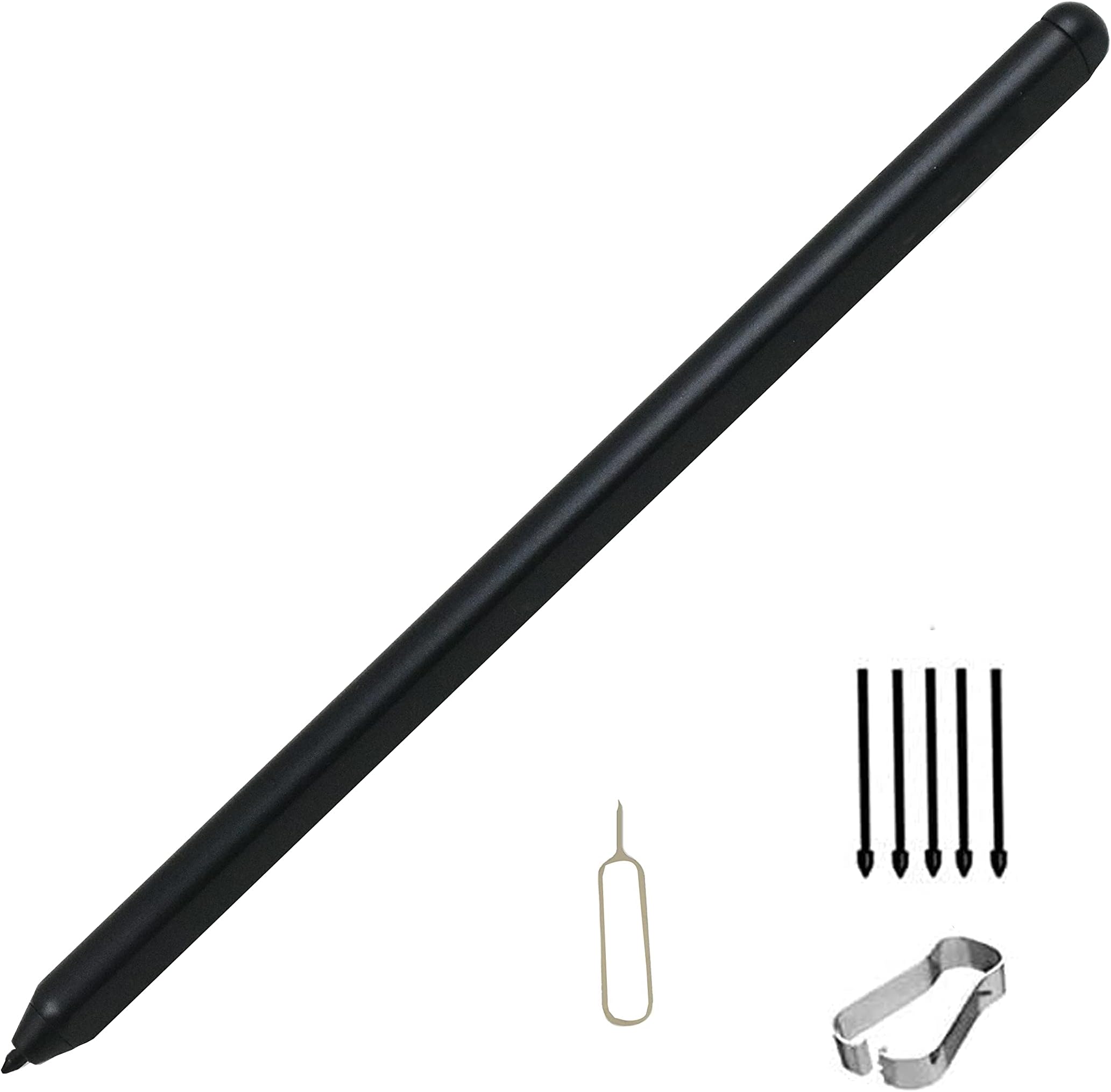 Galaxy S21 Ultra Pen Replacement for Samsung Galaxy S21 Ultra 5G S-View Cover Silicone Case Stylus S Pen +Replacement 5 Tips/Nibs + Free SIm Needle