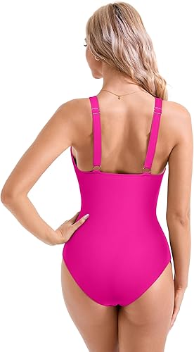 Miniatura 3 de SUUKSESS Traje de baño sexy de malla con control de abdomen para mujer