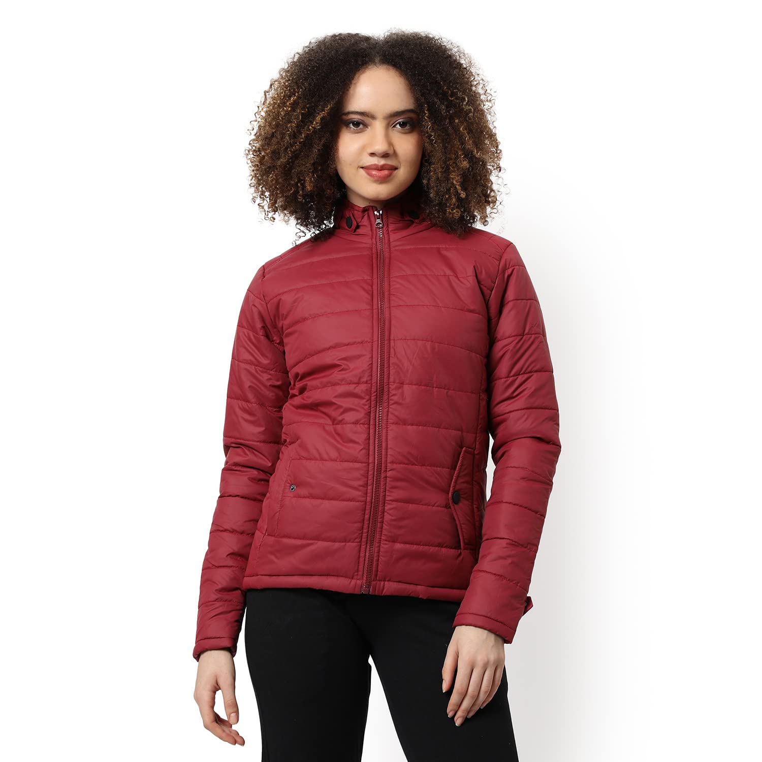 Women Polyester Standard Length Jacket