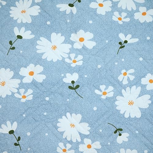 Image of Akshya Cotton Single Bed AC Comforter Summer Dohar Blanket Lightweight Breathable Reversible Quilt for Daily Use