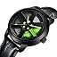 Leather Black Green