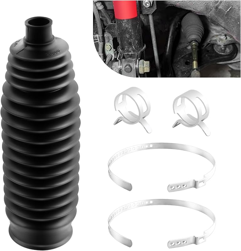 Kit Coifa da Caixa de Direção Junecarp TPV com Abraçadeiras para Toyota, Lexus, Honda, Volvo, Chevrolet, Scion e Nissan – Kit com 1 coifa