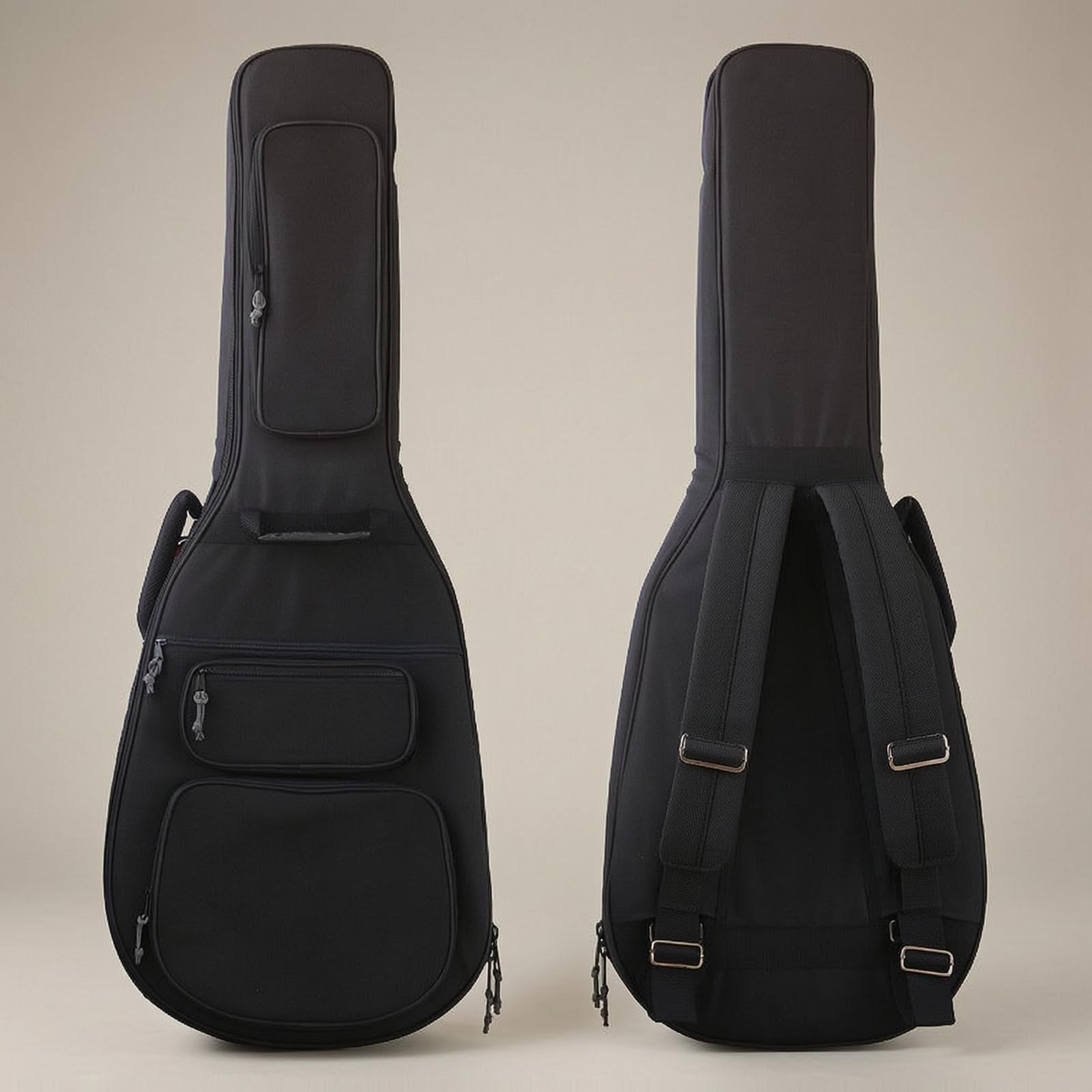 Perfeclan Funda para Guitarra Estuche Mochila Bolsa con Diseño Tipo Mochila y Asa para Llevar en Mano Refuerzo Metálico y Acolchado Ligero Adecuada para IR de