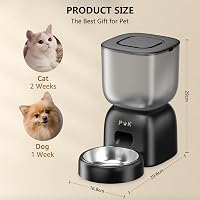 PUPPY KITTY Automata Macska Etető és Ivóadagoló Szett, 180 Napos Akkumulátor, 3L Tál, 2L Szökőkút 9