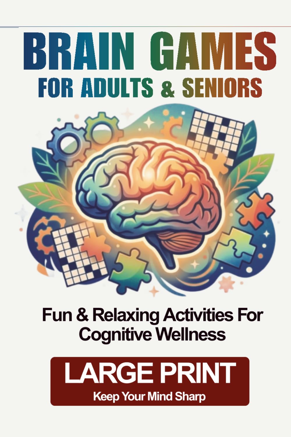 BRAIN GAMES FOR ADULTS & SENIORS: Fun & Relaxing Activities For Cognitive Wellness