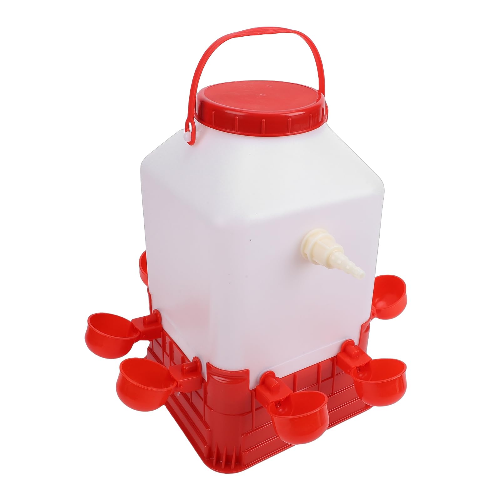 Bebedero automático para Aves de Corral, Bebedero para Pollos, Multifuncional, Gran Capacidad, 8 tazones, dispensador de Bebedero para Aves de Corral para Granja, Varios