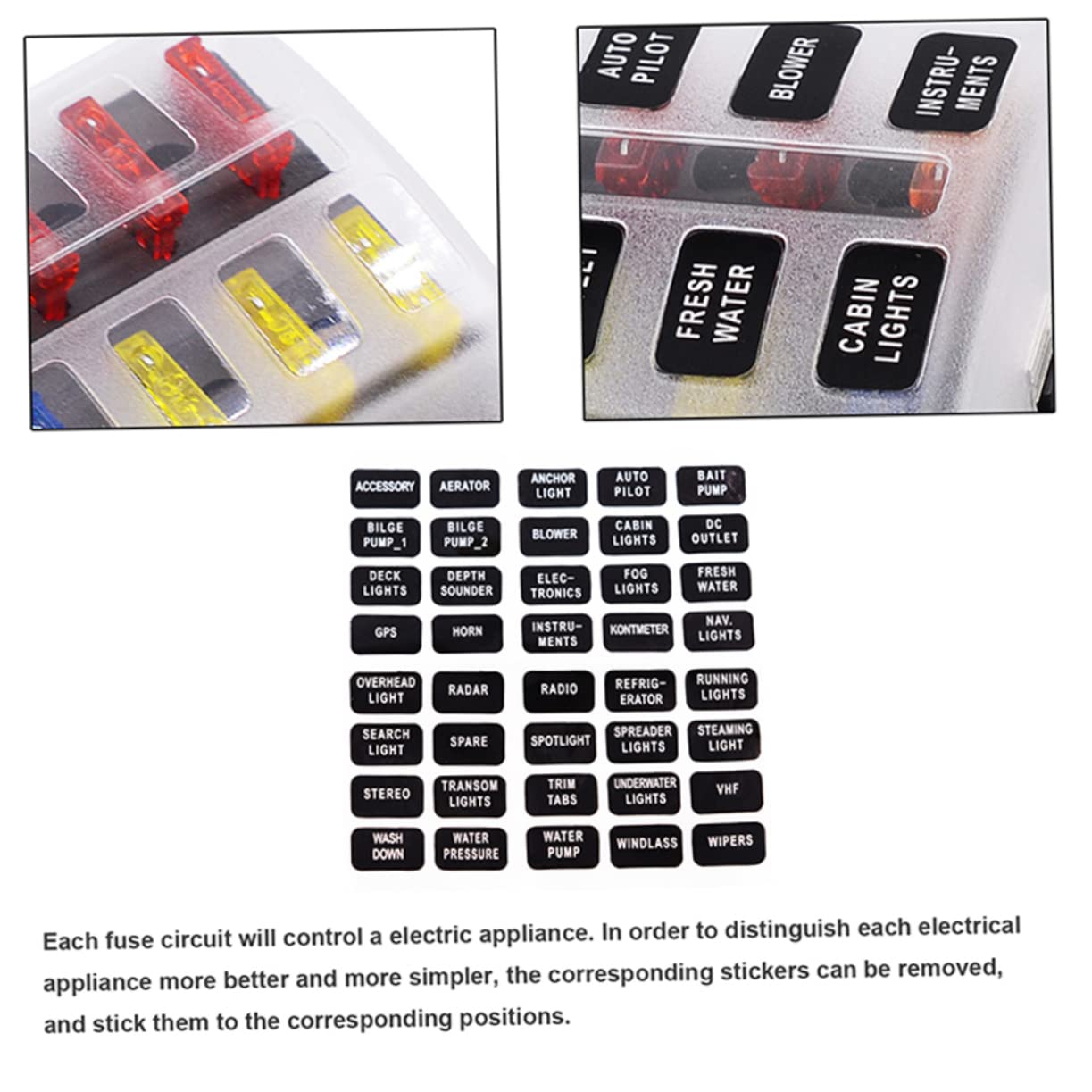 CALLARON 2 Stücke 1 8 Block Sicherung Modul Regler 12-30v 1 Eingang 8 Ausgang Auto Audio Anzeige Einfache Batterie Terminal Verteilung Block