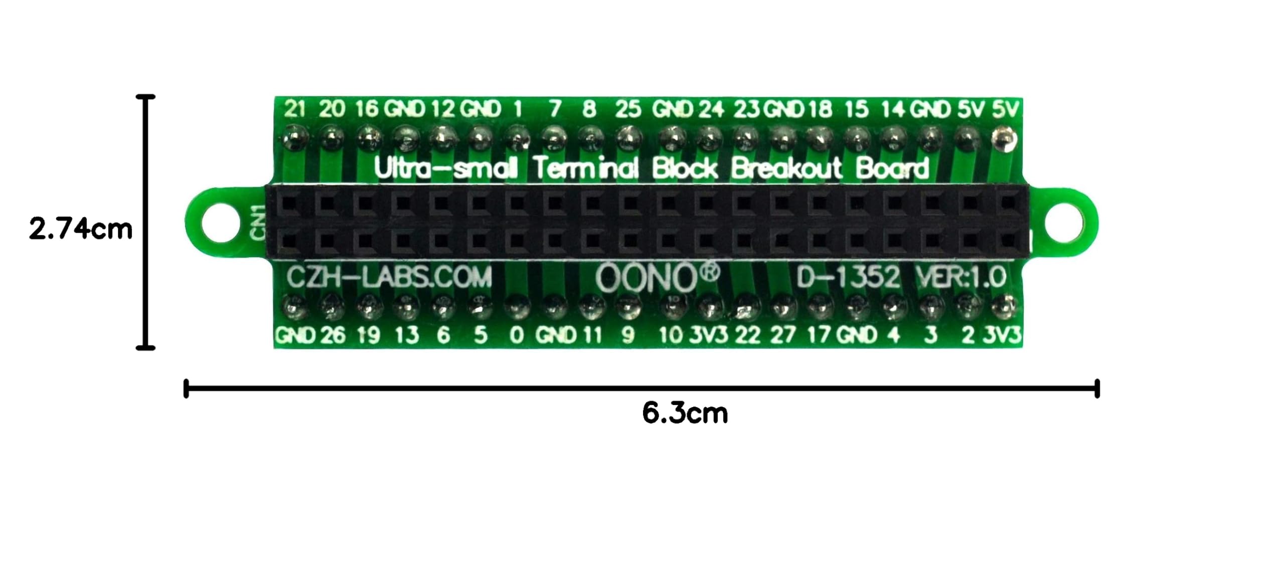 Raspberry Pi GPIO Terminal Block - OONO -10