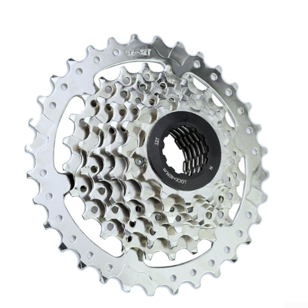 Cassetta per MTB a 7 velocità 12-28T o 12-32T con dado di bloccaggio compatibile con mozzi liberi HG Freehub (12-32T)