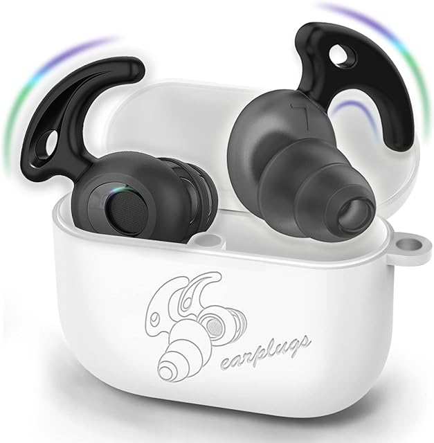 ZHLAREVI Ear Plugs for Sleep Noise Cancelling Ear Plugs Super Soft Reusable Silicone Ear Plugs 2 Pair Size Hearing Protection Earplugs for Deep Sleep Music Concerts Motorcycle Sleeping Airplane Travel