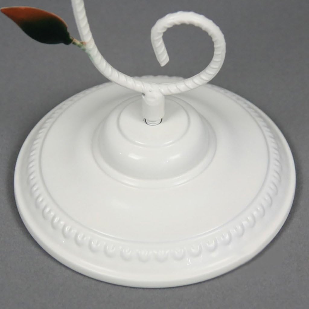 Retro Mantel/Mantle Rhythm Quartz Clock Iron Living Room Desk Shelf Clocks Decoration (Color : White)