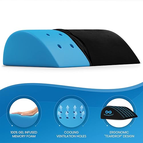 Miniatura 3 de Everlasting Comfort Cojines de asiento y respaldo con infusión de gel, almohadillas para reposabrazos y reposapiés, eleva tu día de trabajo con la