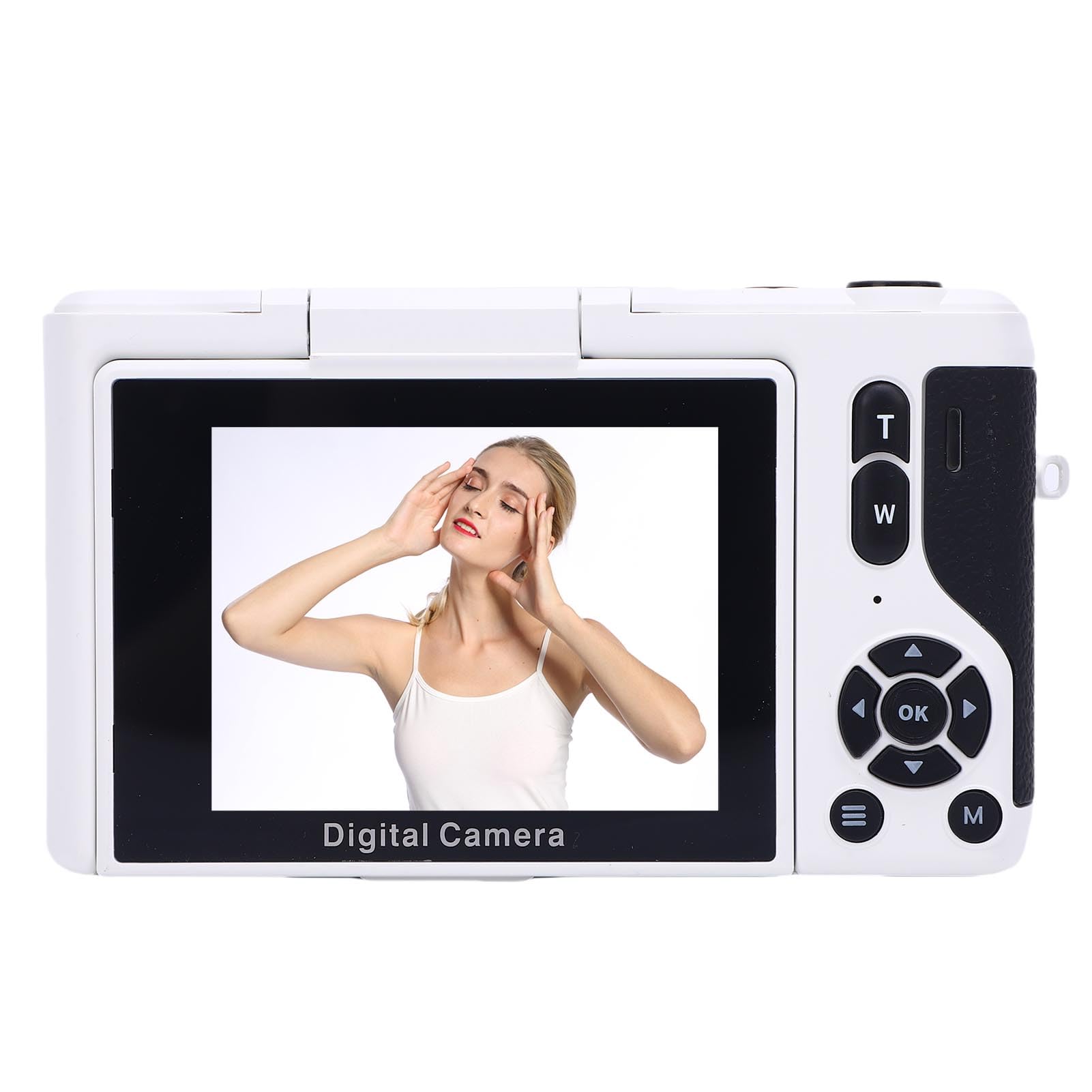 Generic Fotocamera Digitale 4K HD 64MP Videocamera Mirrorless Ultra Nitida con Messa a Fuoco Automatica AF per Viaggi, Feste e Lauree (WHITE)