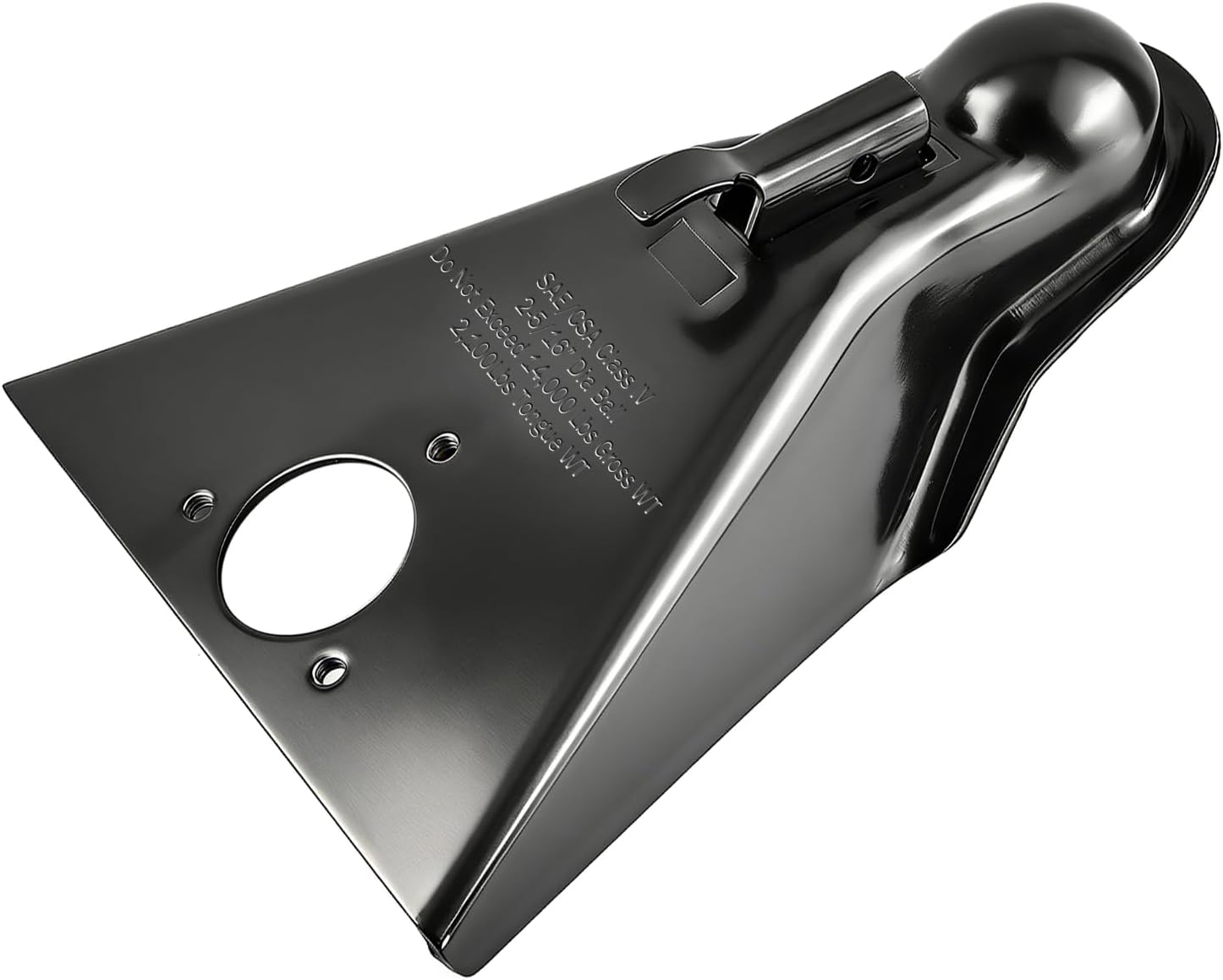 2-5/16" 14,000 lb A-Frame Trailer Coupler – Class IV Heavy Duty, Powder Coated Black, Quick-Lock Design, 2-5/16" Hitch Ball Fits Gooseneck & Equipment Trailers