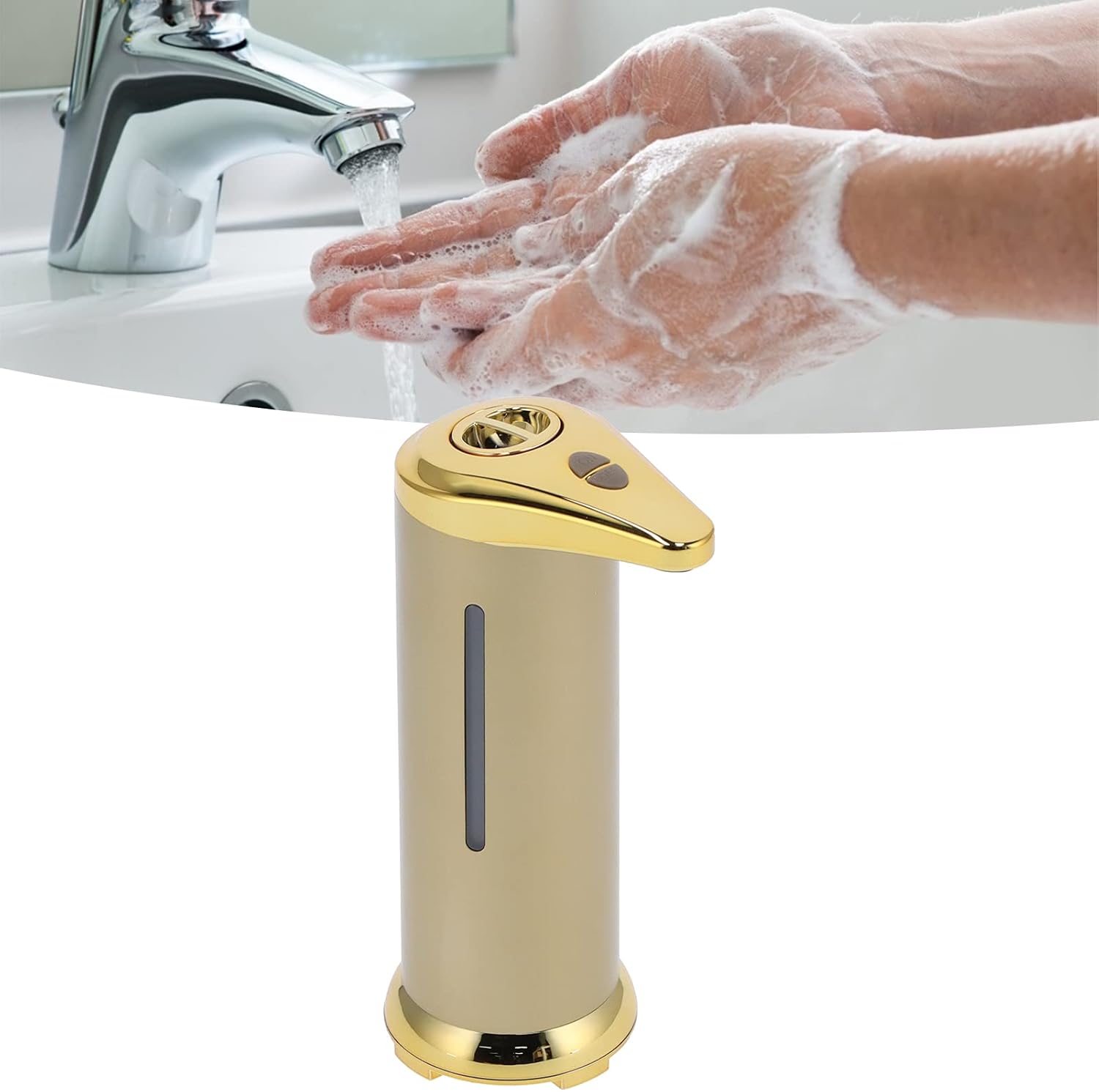 Hand Soap Dispensers,250ml Automatic Soap Dispensers Kitchen Soap Dispensers Touchless Infrared Sensor Liquid Soap Dispensers,Foam Soap Dispensers for Home Bathroom IPX4