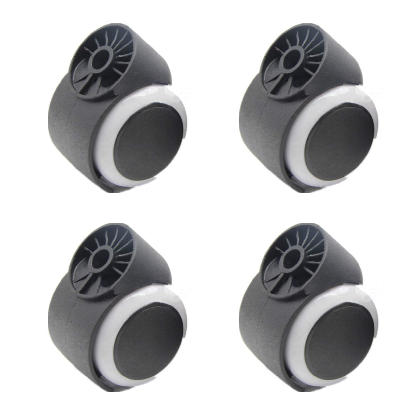 Roulettes pivotantes sans tige pour chariots et remplacement meubles charge 48kg