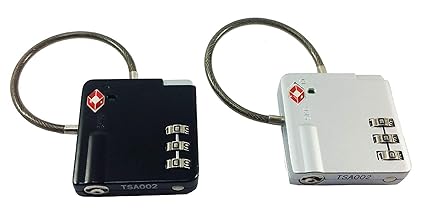 Seven Moon 2 Pieces Suitcase Luggage Lock Travel Backpack 3-Digit Combination Security Padlock (Random Colour)