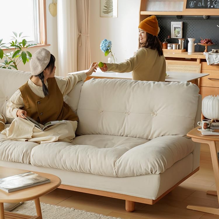 【極美品】MUTUKI 2人掛けソファー ベージュ 無垢 ナチュラル　北欧 楽天市場】ソファ ソファー 2人掛け I字ソファー 3人掛け