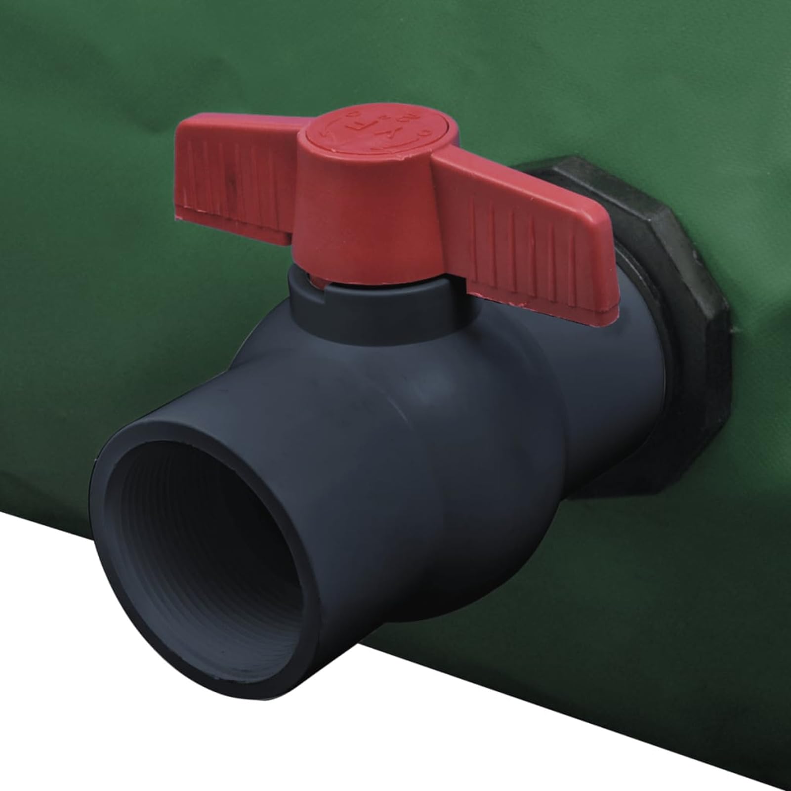 Gecheer Depósito Agua Plegable 3000L, Tanque Almacenamiento Exterior, Resistente UV y corrosión, Ideal para regar jardín o Lavar Coche, conexión Tubo PE, fácil Transporte, PVC 100%, Verde, 2,2x1,9 m