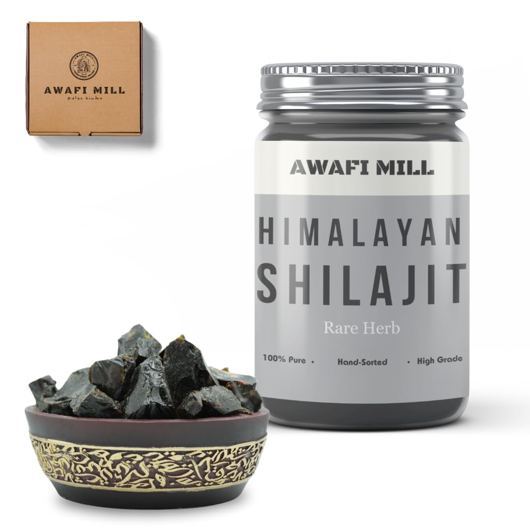 Himalayan Shilajit - Authentic Resin for Natural Wellness and Vitality (Pack of 60 Gram)