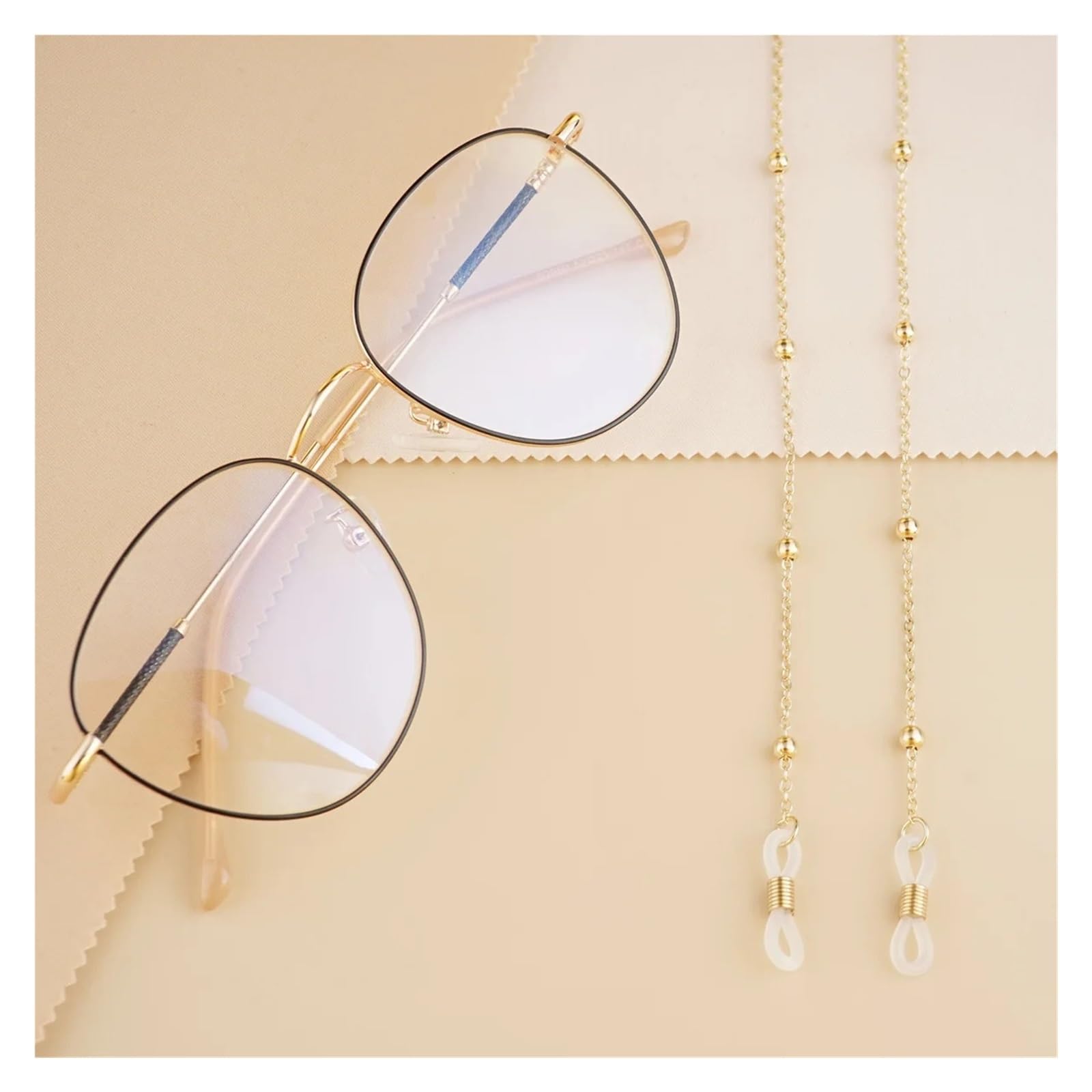 Lot de 36 chaînes de lunettes en métal tendance pour homme et femme - Chaîne de lunettes de soleil de lecture - Chaîne de lunettes de soleil - Cordon de serrage pour femme
