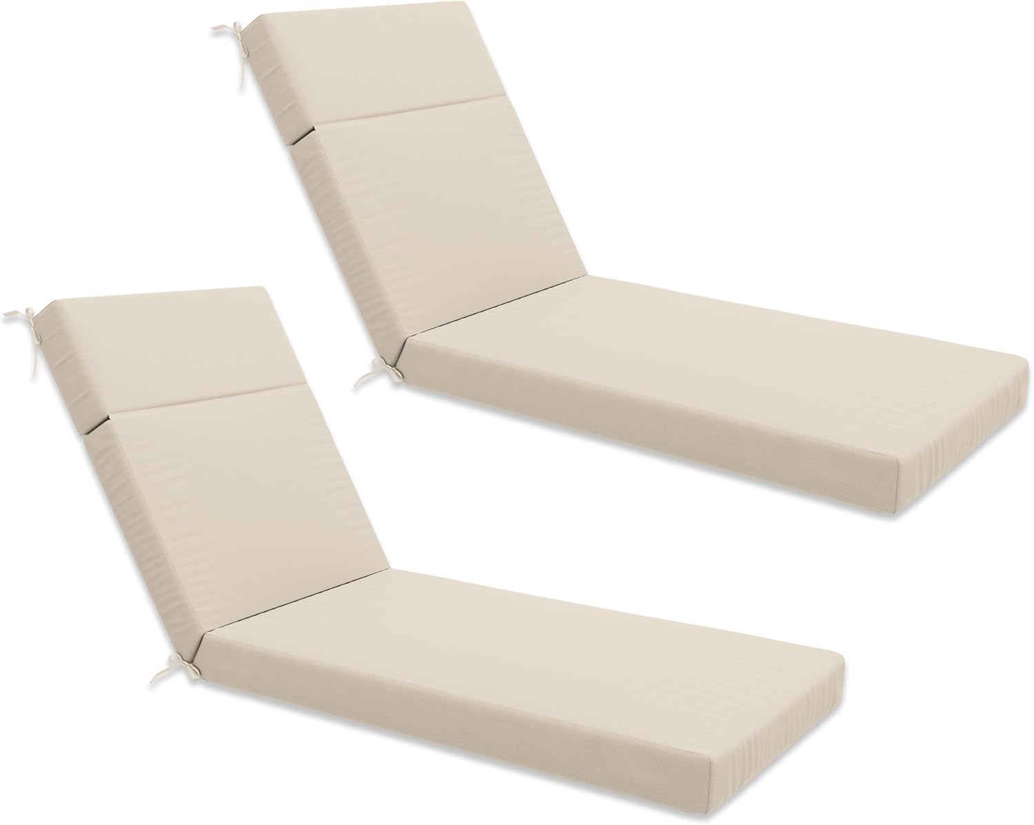 Chaise Lounge Cushion for Outdoor Furniture, Waterproof Fade and Tear Resistant Lounge Deck Chair Cushions for Patio Lawn Pool Resort Hotel