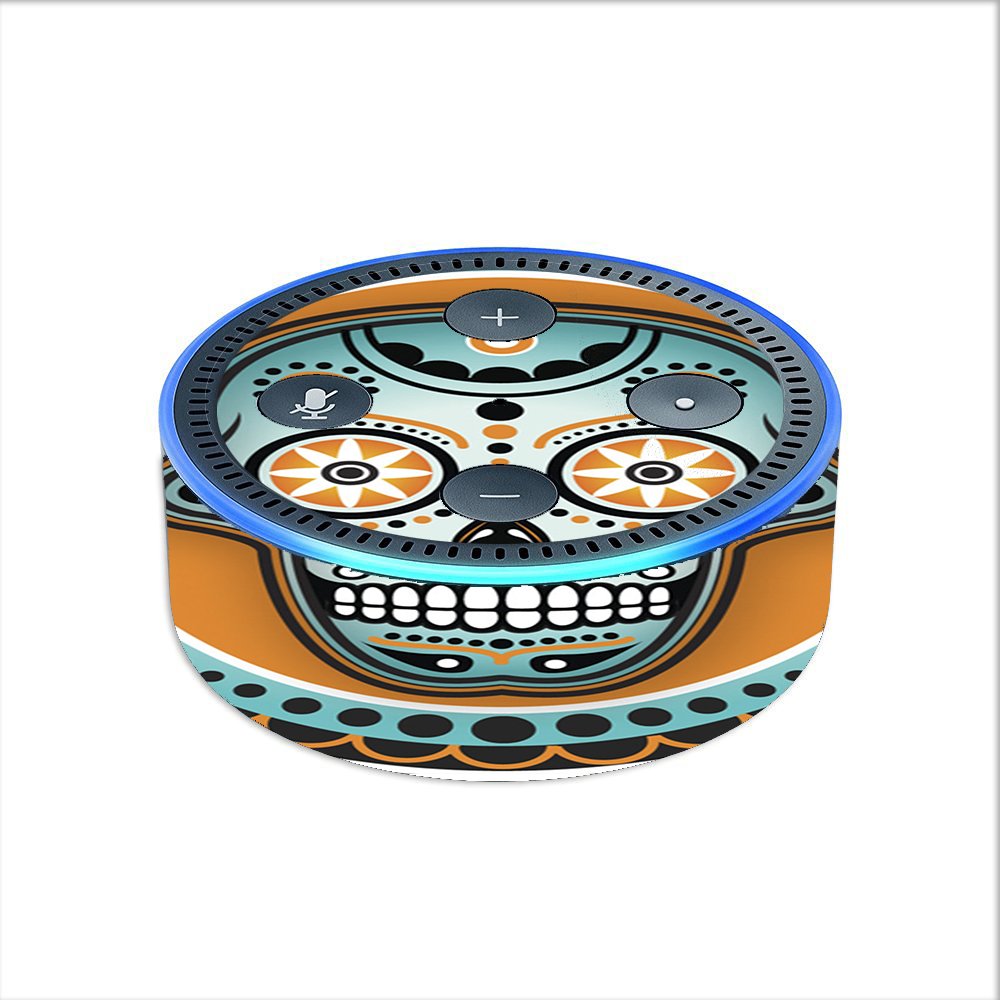 Skin Decal Vinyl Wrap for Amazon Echo Dot 2 Stickers Skins Cover (2nd Generation) / Sugar Skull, Day of The Dead