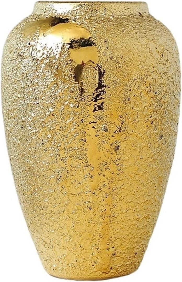 Bzgpmfud B Vase Desktop For Living Room Gold Ceramic Abstract Decoration Desk Flower Vases(B)