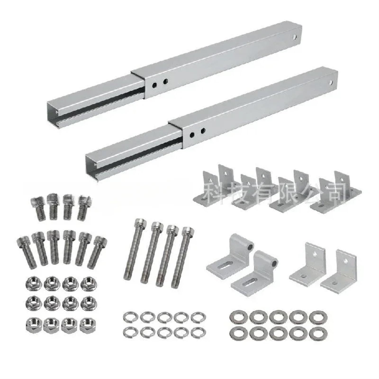 Regulowane uchwyty do montażu paneli słonecznych, kąt nachylenia 15-60 stopni, aluminiowe, do paneli 100-600 W na dachu kampera i płaskich powierzchniach(30 Degrees to 60 Deg)