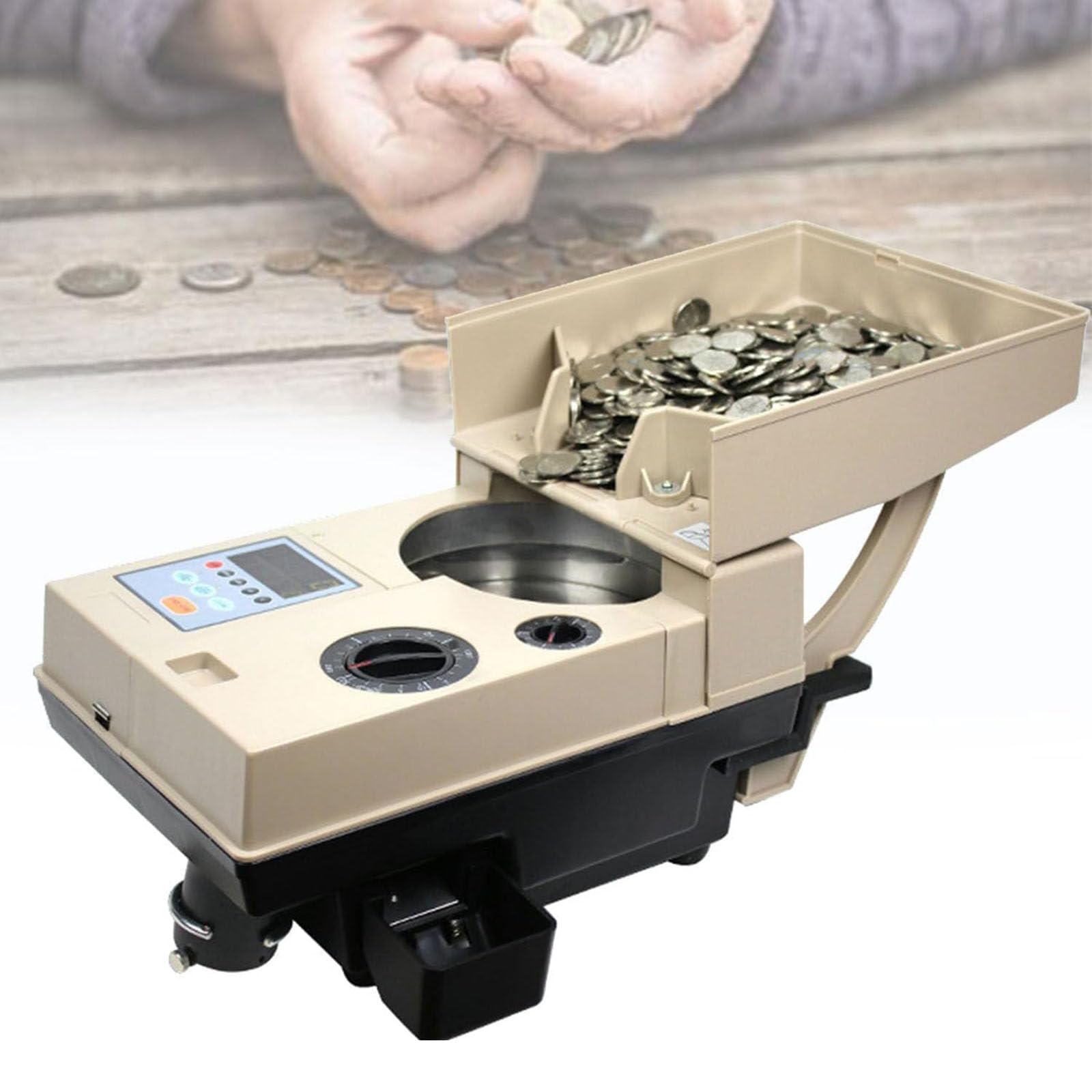 Compteuse et trieuse de Monnaie Portable avec classificateur Euro 1200 pièces par Minute