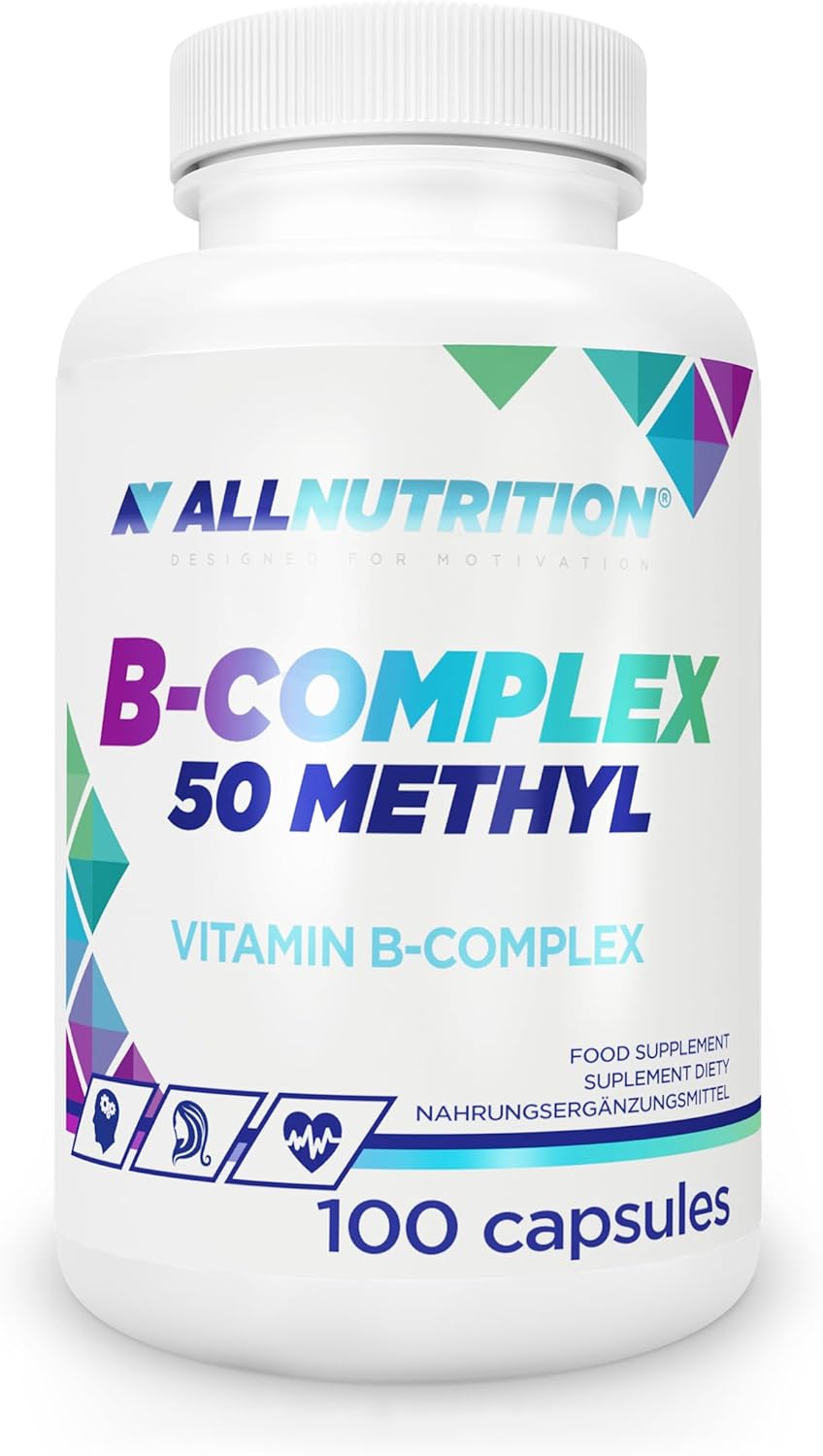 ALLNUTRITION B-Complex 50 Methyl Dietary Supplement – Vitamin b Complex high Strength – Choline & Inositol Tablets – PABA – VIT b12 Complex high Strength – 1 Capsule Per Day, 100 Capsules