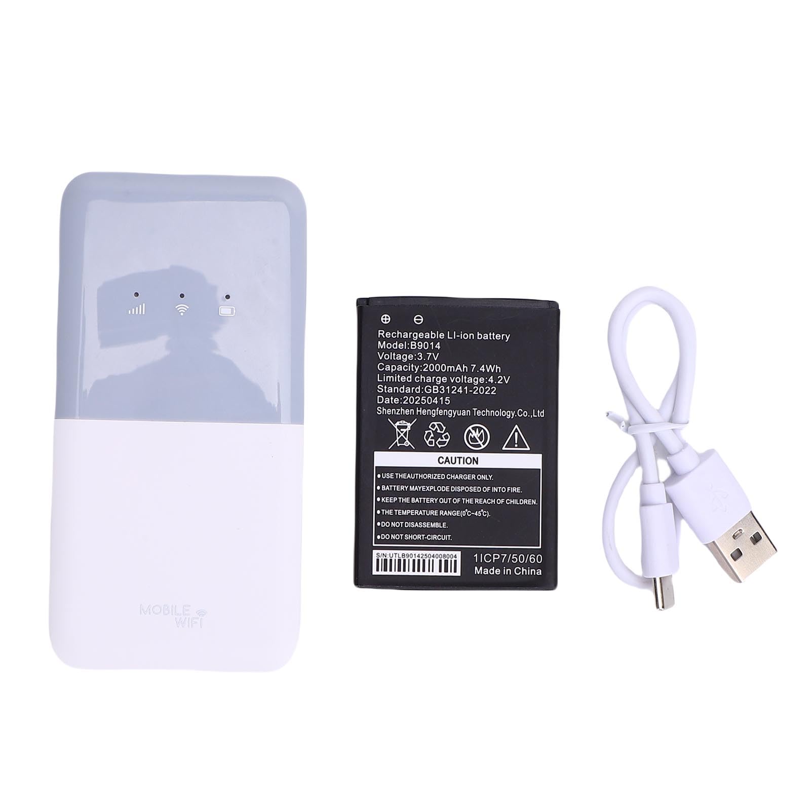 Dpofirs 4G LTE Móvil Hotspot 300Mbps Portátil Pocket WiFi Router (Blanco