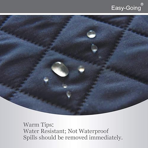 Miniatura 4 de Easy-Going - Funda reversible para sofá, resistente al agua, con varillas de espuma y correas elásticas, protector de muebles para mascotas y perros