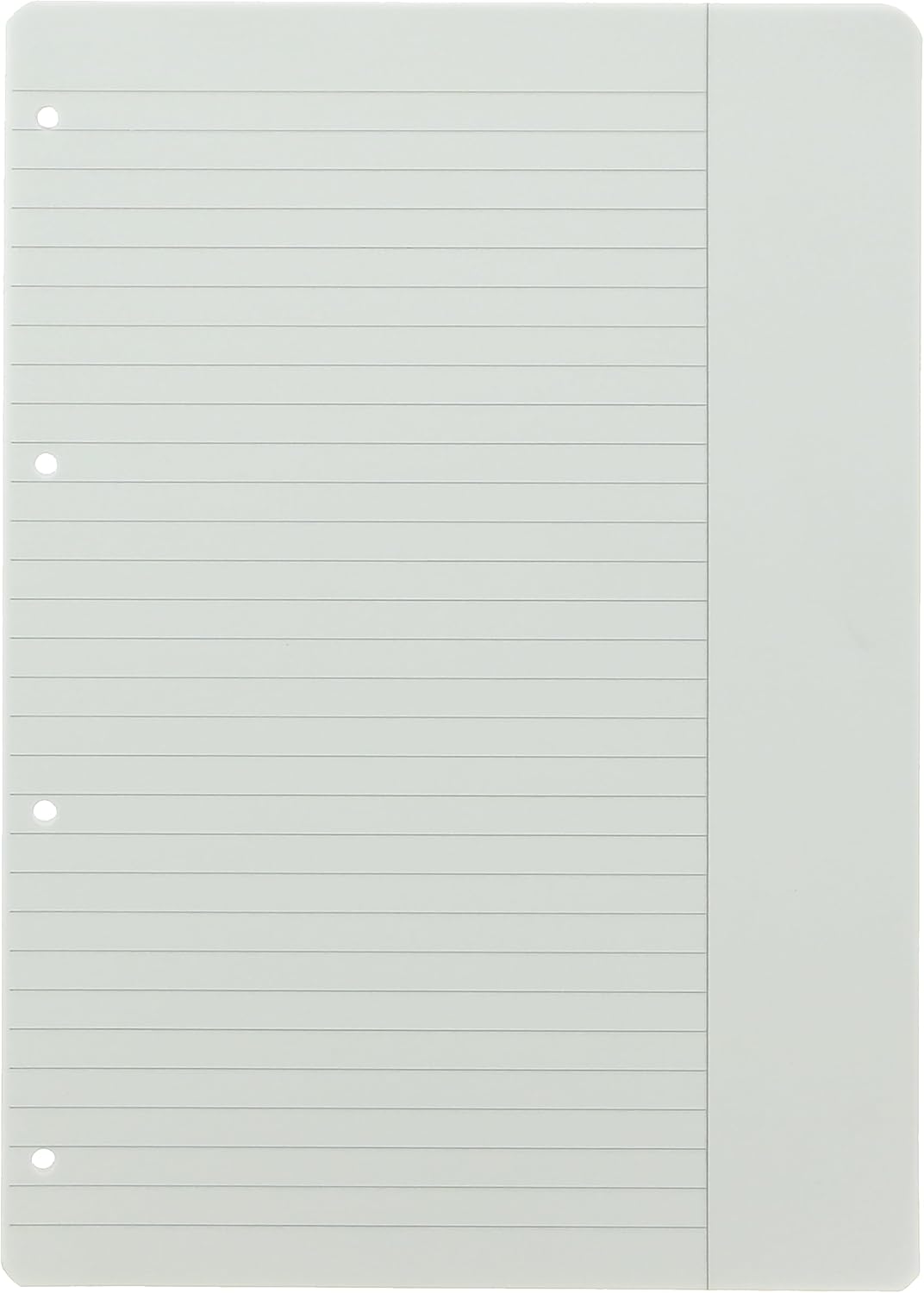 Landre 100050463 Ring Binder Inserts A4 100 Sheets Lined White Margin 70 g/m² Round Corners Perforated Ring Binder Insert Paper Insert