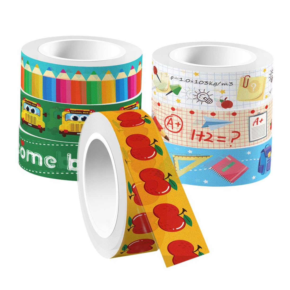 48rotoli Nastro Adesivo Decorativo Washi Nastro Adesivo Per Scrapbooking Progetti Fai Da Te e Decorazioni Per Diario e Album Fotografico Per La Scuola e Attività Creative