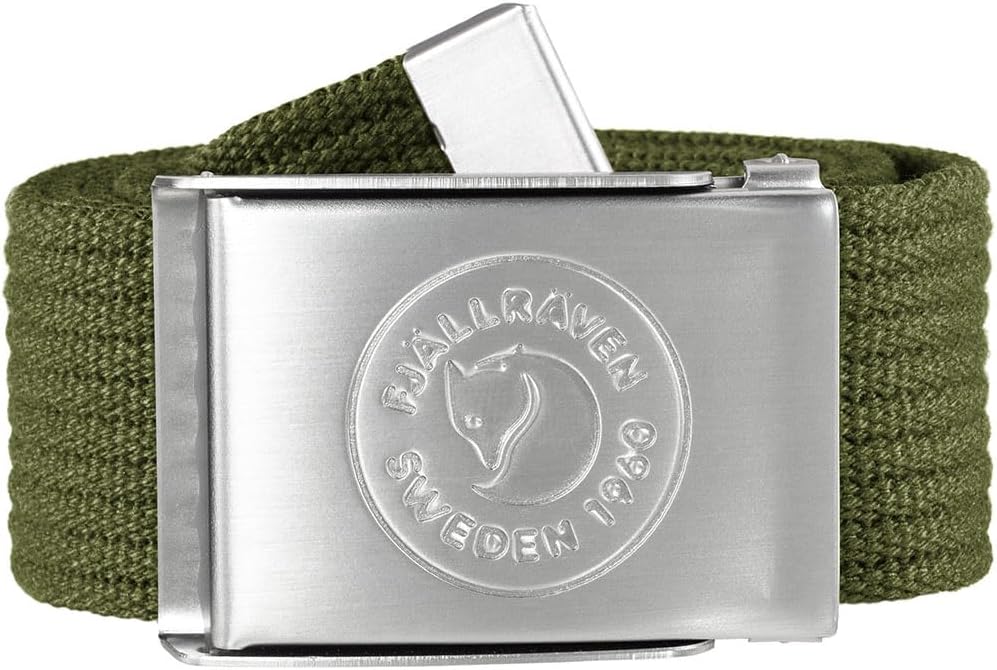 Fjällräven 1960 Logo Belt - Durable Webbing, Adjustable Buckle, Classic Style - Hiking, Travel