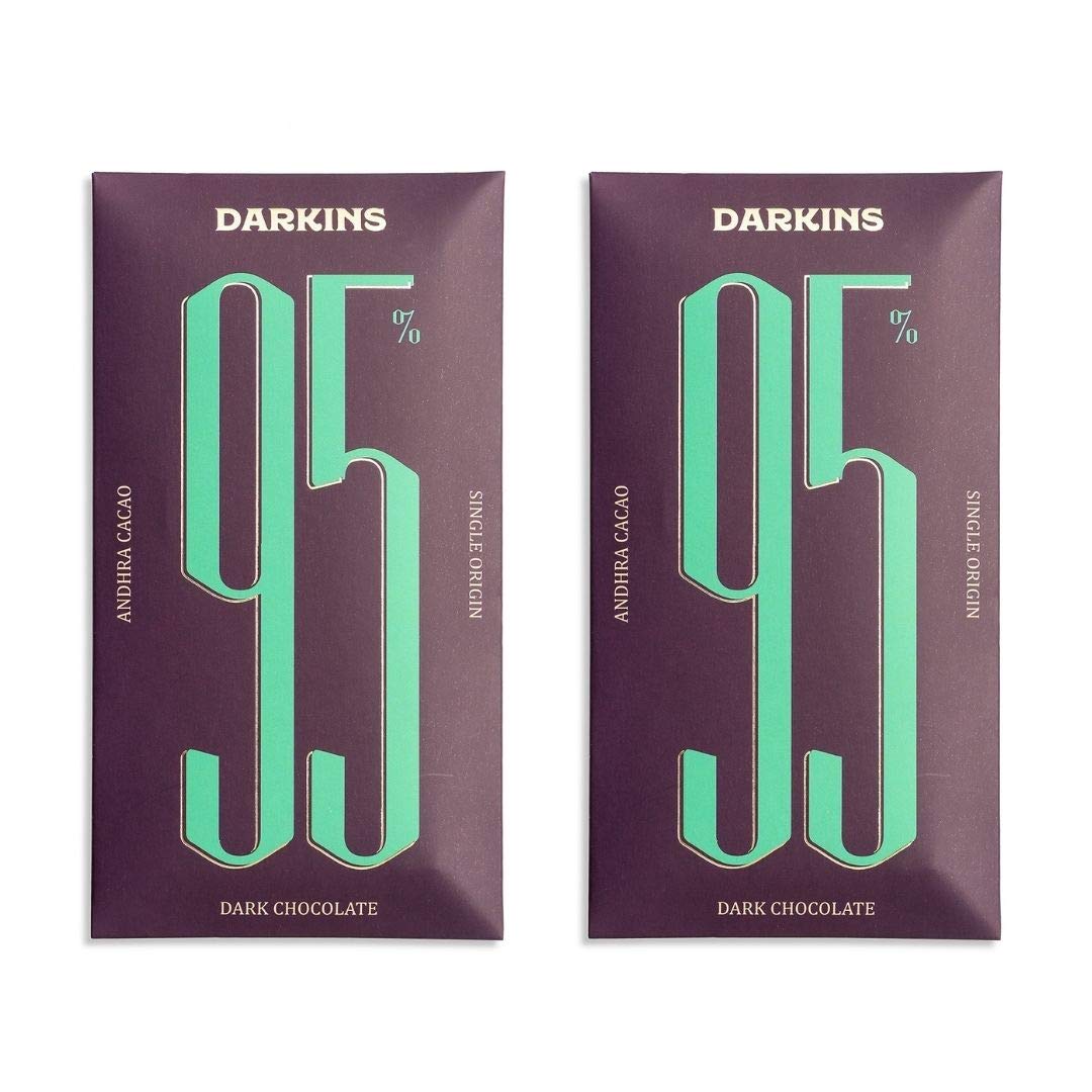 DARKINS Dark Chocolate | 95% Dark Chocolate Single Origin Combo | Single Origin Dark Chocolate | Gluten-Free Chocolate | 65g Each Pack of 2 (B08L4M7FP9) Amazon Price History, Amazon Price Tracker