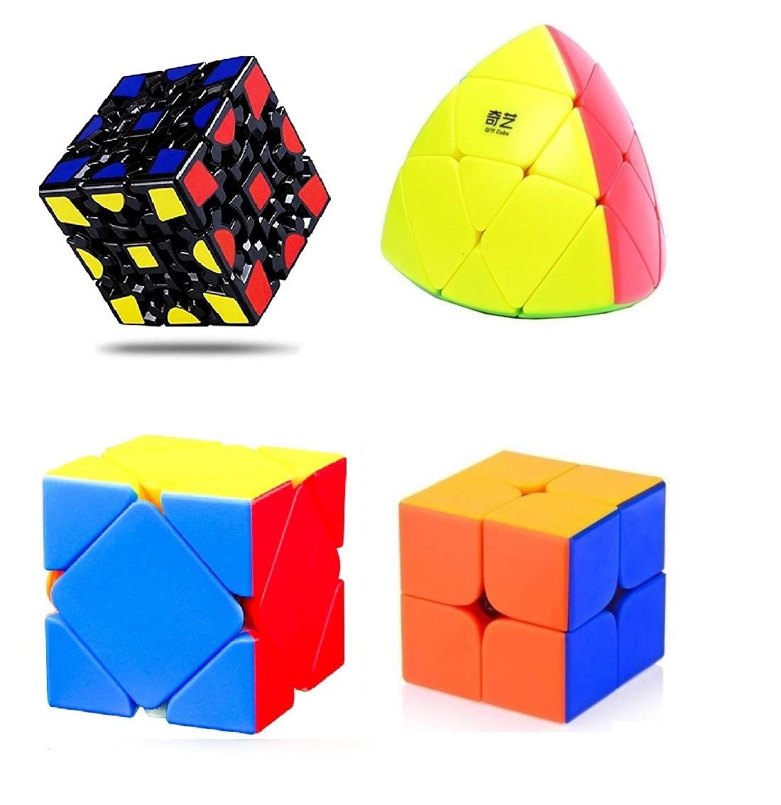 Toy Arena Super Speed Cube Combo Deal Pack of 4 Unique Cubeing