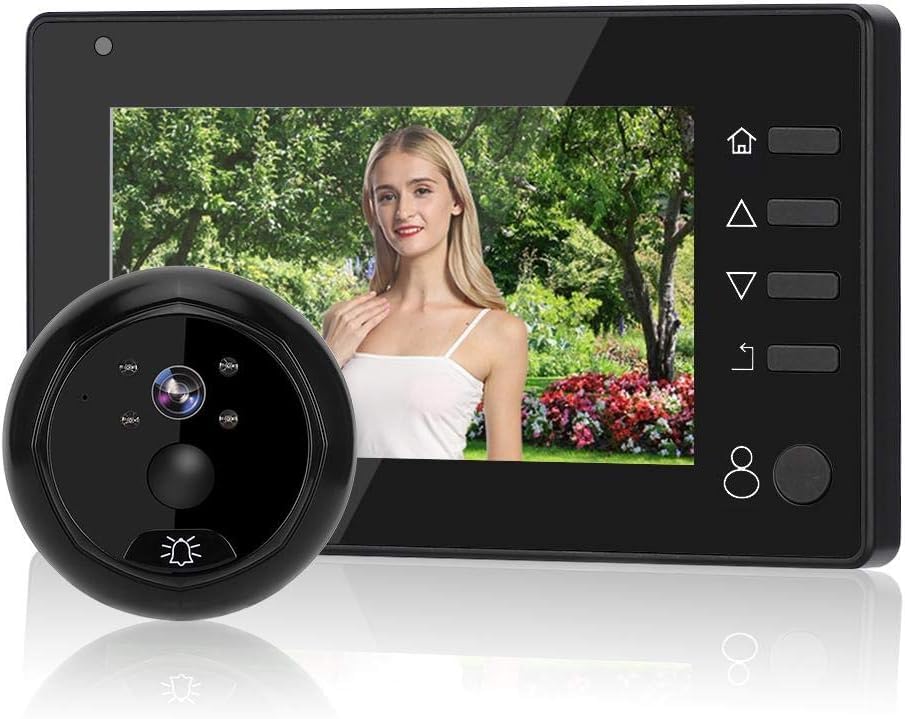 Drumstone (𝟏𝟓 𝐘𝐞𝐚𝐫𝐬 𝐖𝐚𝐫𝐫𝐚𝐧𝐭𝐲 4.3 Inch HD Smart Door Viewer with Night Vision Doorbell – Digital Peephole Camera Display, Motion Detection & Two-Way Viewing for Home Security, Black-image-48