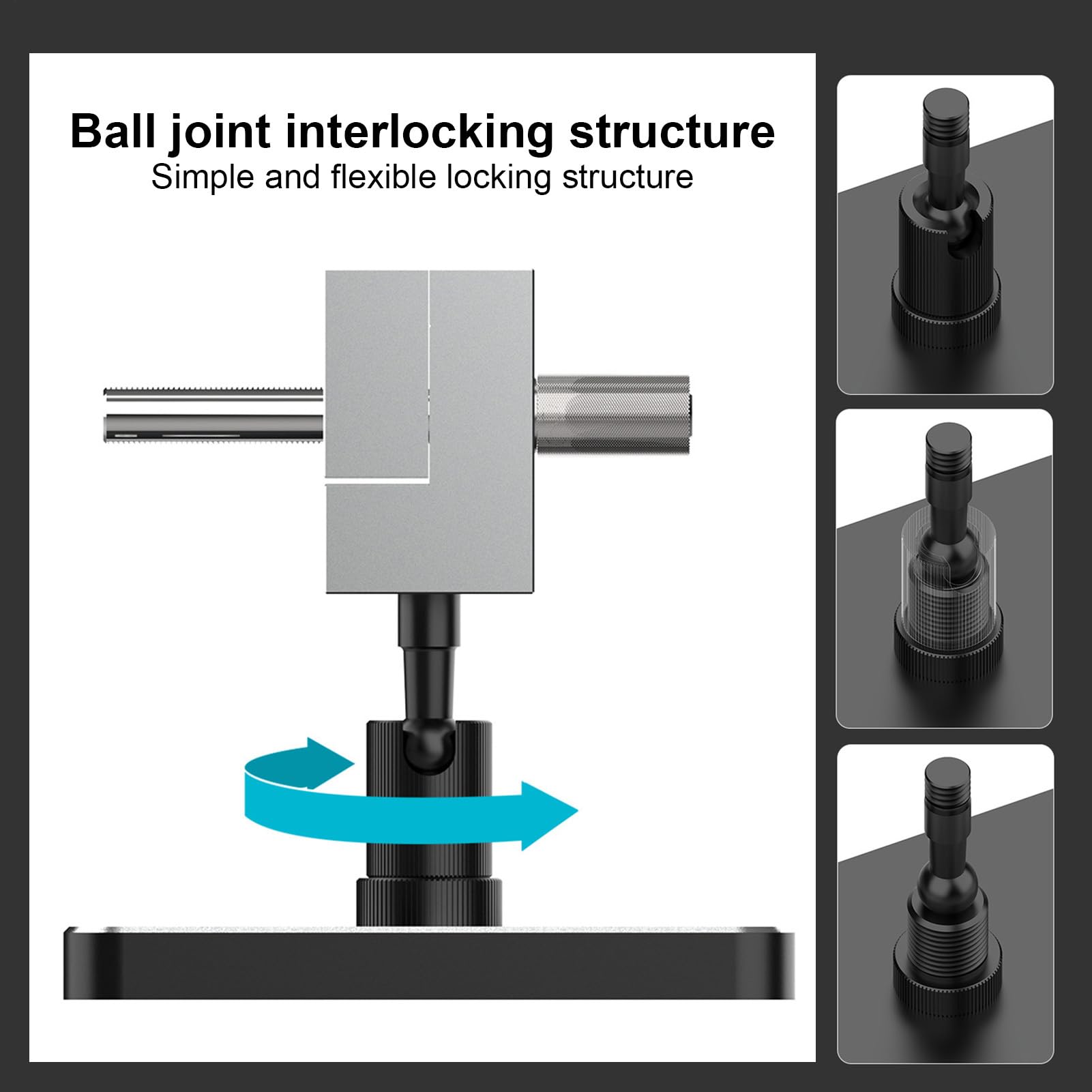 Mini étau de table 2 en 1 - Outil de précision antidérapant à dégagement rapide - Pour garage, fabrication de bijoux, atelier, travail des métaux