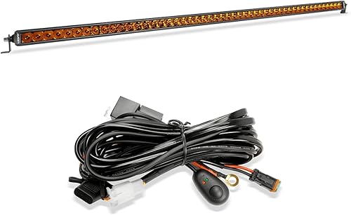 Lasfit Barra de luz de 52 pulgadas y arnés de cableado