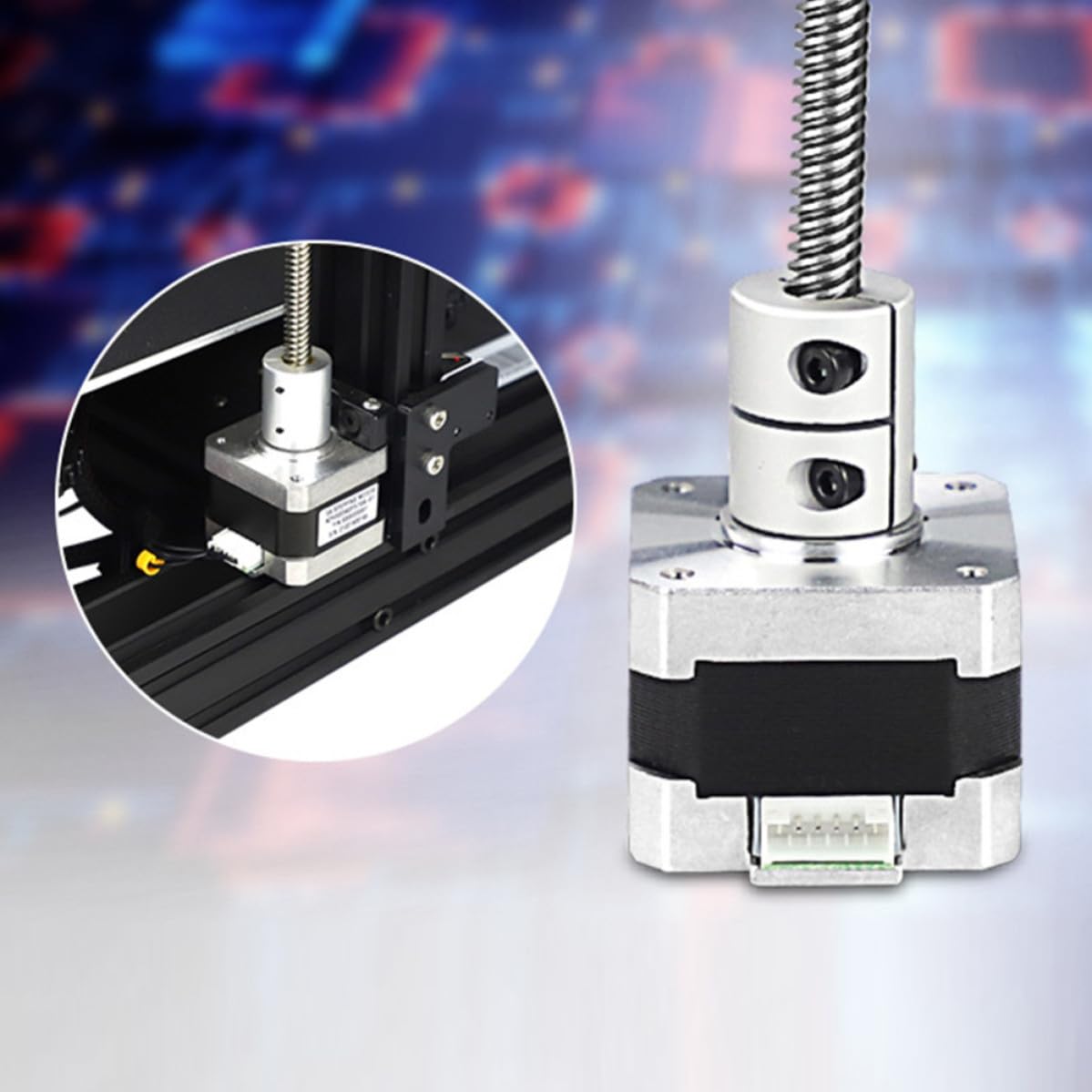 Ender 3 Dual Z-kit mit Metallspindel und Schrittmotor
