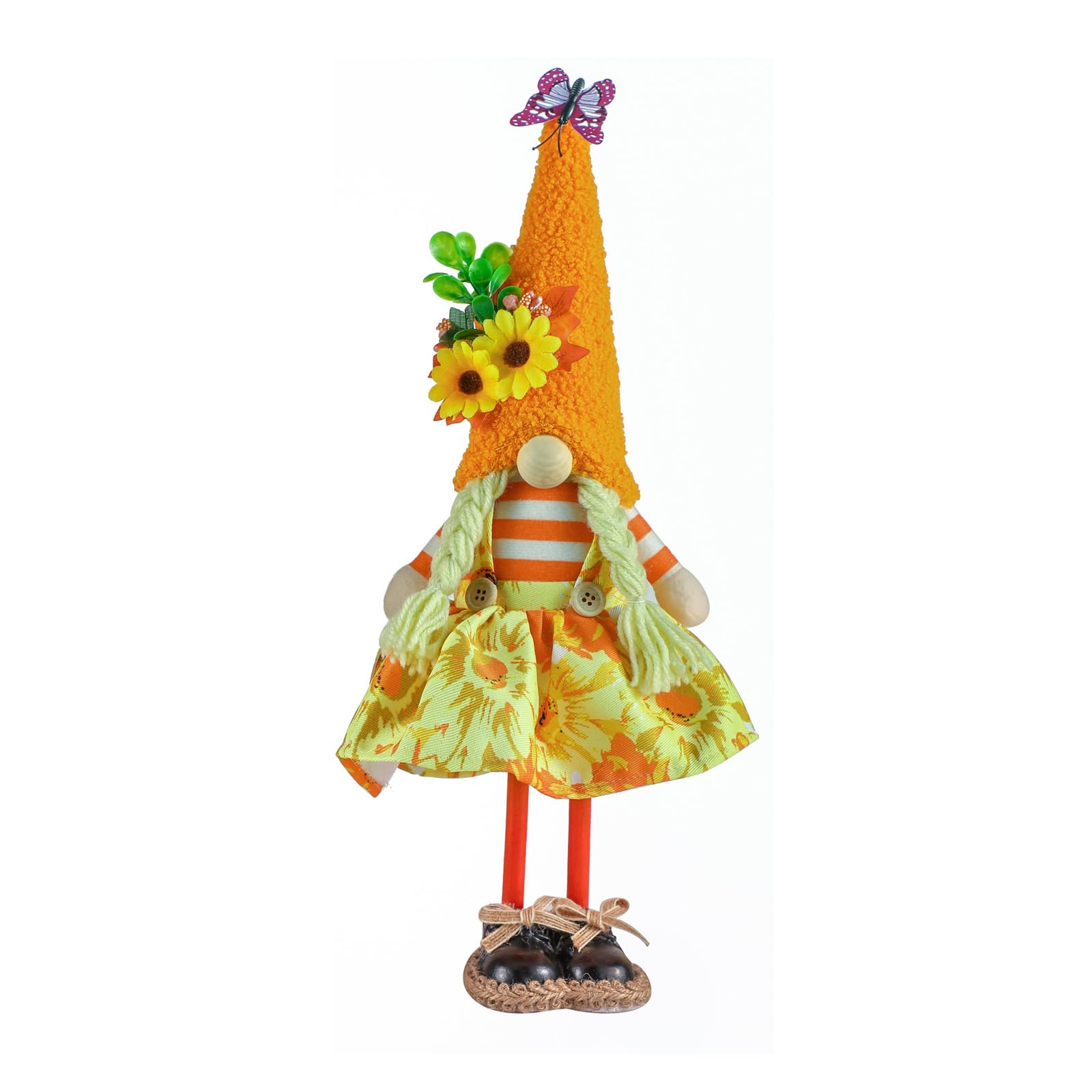 1PC Harvest Festival Faceless Doll Thanksgiving Decorations Stuffed Gnomes Doll Decoration Sunflower Type PlushToy Harvest Festival Faceless Ornament Decoration for Parties Festivals Figuring