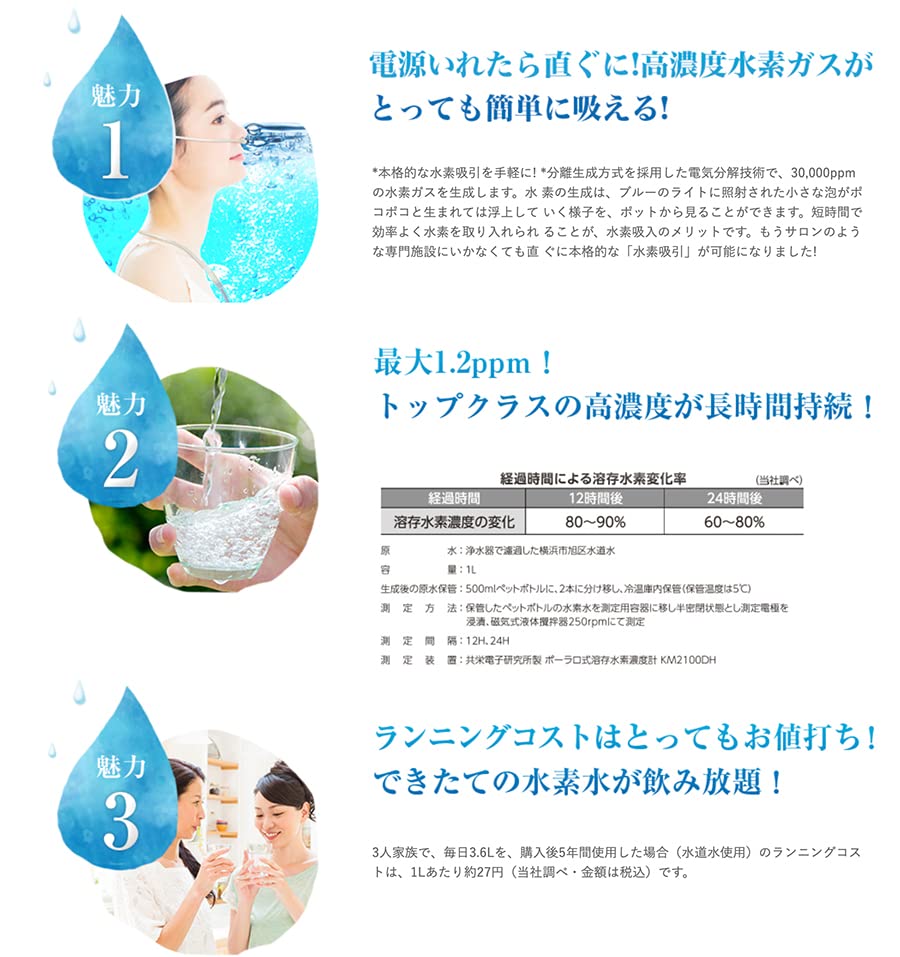 Amazon | 水素水サーバー ルルド・プレミアム（Lourdes）吸引セット