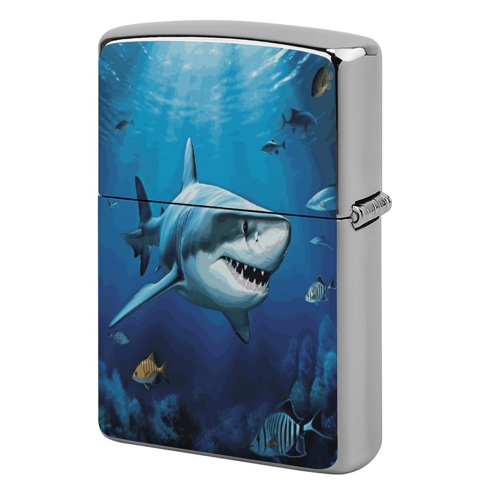 Fekiloot Style Great White Fish Lighter Case Cover Lighter Holder