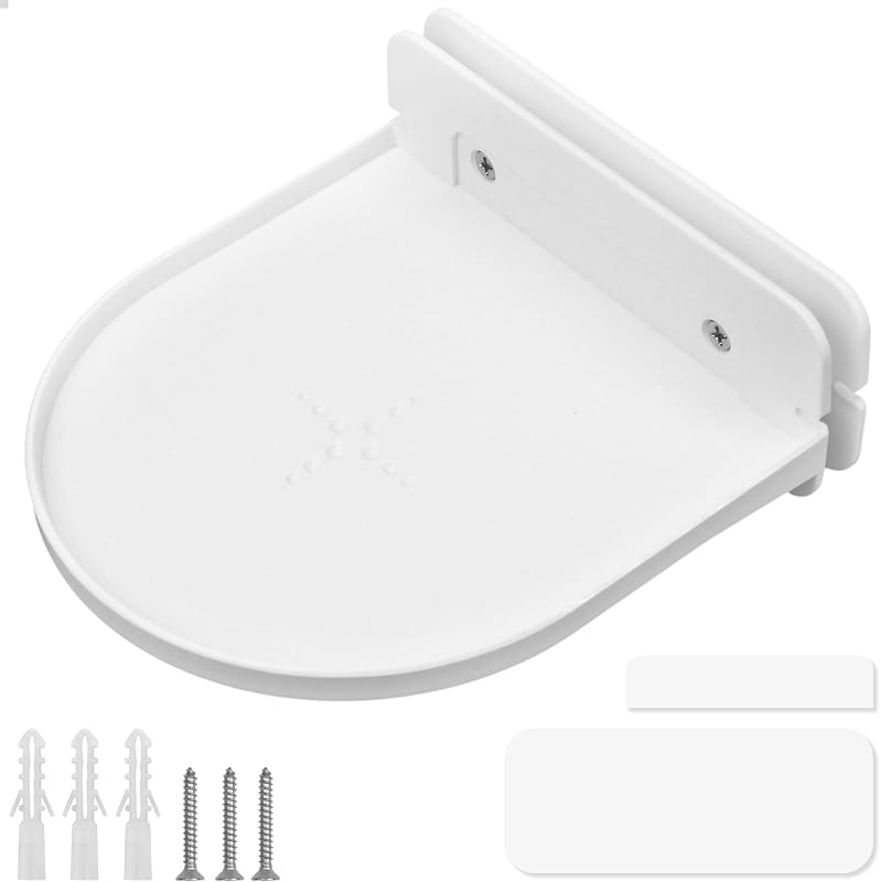 Wall Mount Bracket Fit for Linksys Velop Google Nest WiFi Router Holder Shelf, Hanger Stand Support for Tenda Nova Linksys Velop TP-Link D-Link Home Mesh WiFi System, Space Saving & Easy to Install
