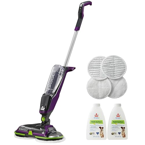 BISSELL® Spinwave Cordless Pet Hard Floor Spin Mop Cleaner 18V with washable mop pads for sealed hard floors, 23157 - SpinWave Cordless Pet