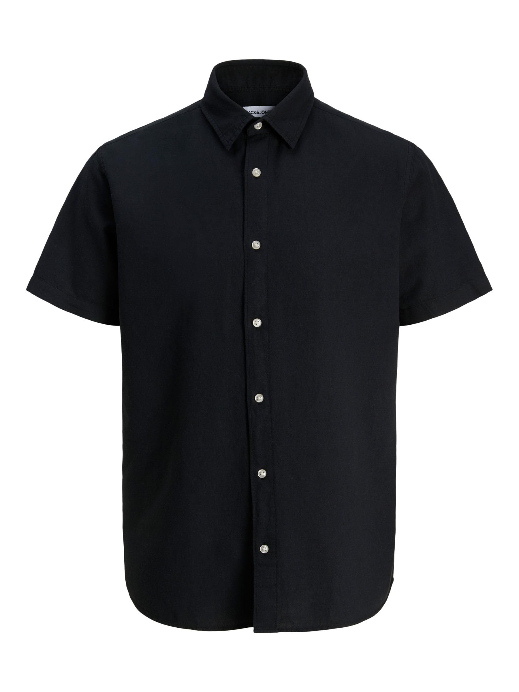 Jack & Jones Herren Jjebreeze Linen Blend Shirt S/S Sn Pls Jjebreeze Linen Blend Shirt S/S Sn Pls (1er Pack)