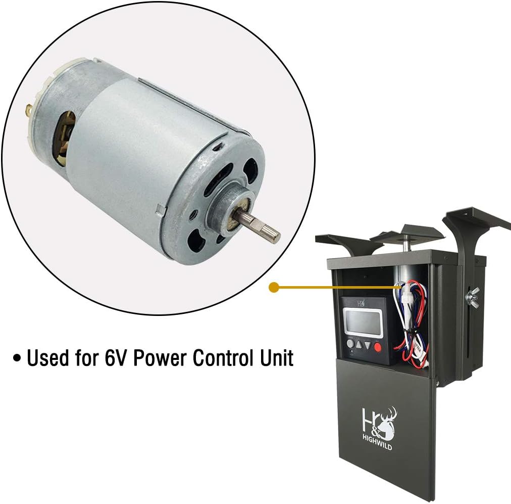 Highwild 6-Volt 1/8" Shaft Feeder Replacement Motor